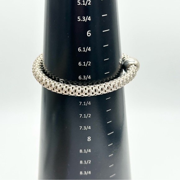 Silpada Sterling Silver Mesh Flxible Stretch Bracelet - Picture 2 of 4